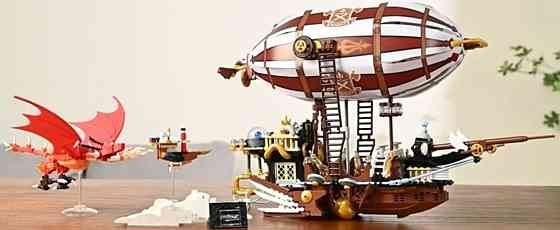 Детский конструктор корабль воздушный дирижабль военный пират 1283 шт. Харьков