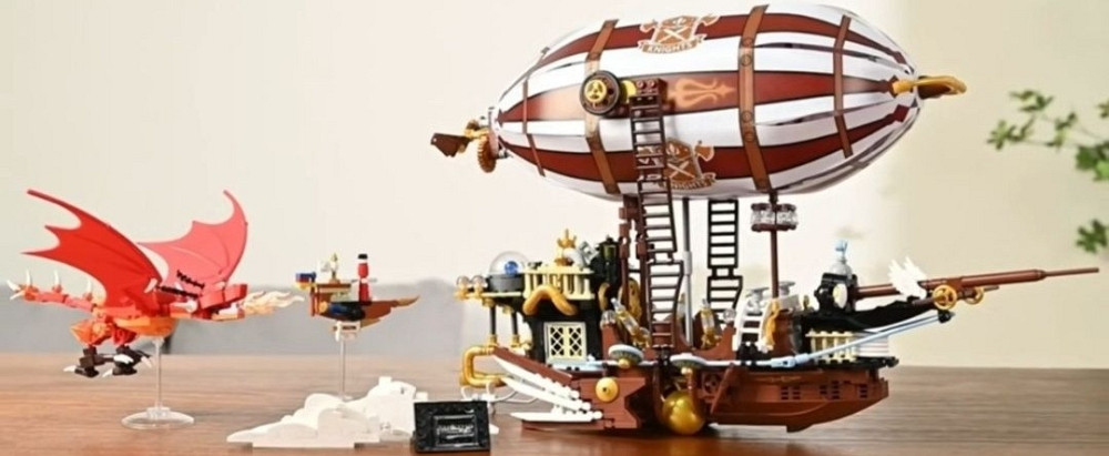 Детский конструктор корабль воздушный дирижабль военный пират 1283 шт. Харьков - изображение 4