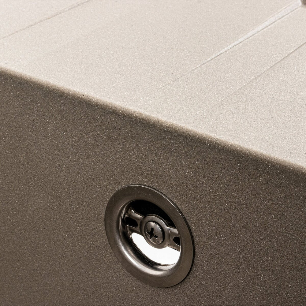 VALESO Гранітна мийка для кухні VALESO LIANA 6243 матова Титан Київ - фото 7