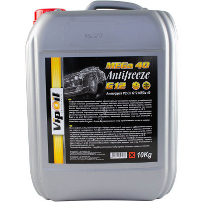Антифриз VIPOIL G12 MEGA 40 red 10 кг (701432) Вінниця - фото 1