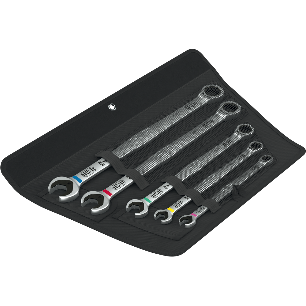 Набір ключів комбінованих подовжених Wera з тріскачкою 8-19мм 5шт, в сумці, Joker 6007 05020380001 Одеса - фото 1