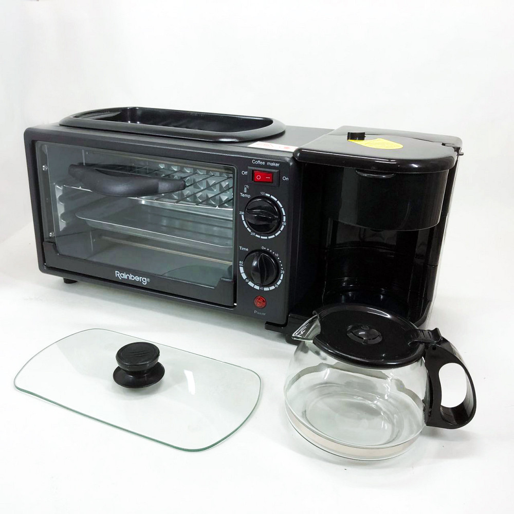Електрична піч для випікання Rainberg, Міні пічка для дачі Електрична піч настільна кухні CQ-20 Львів - фото 17