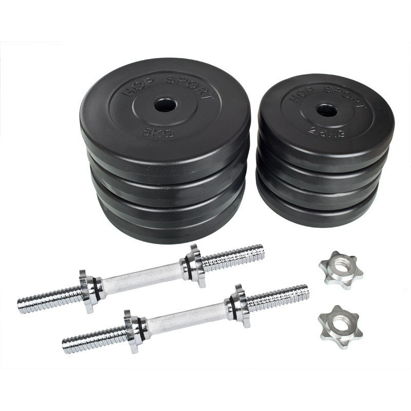 Гантелі 2х23 кг (металевий гриф) розбірні складальні набір комплект гантелей Київ - фото 3