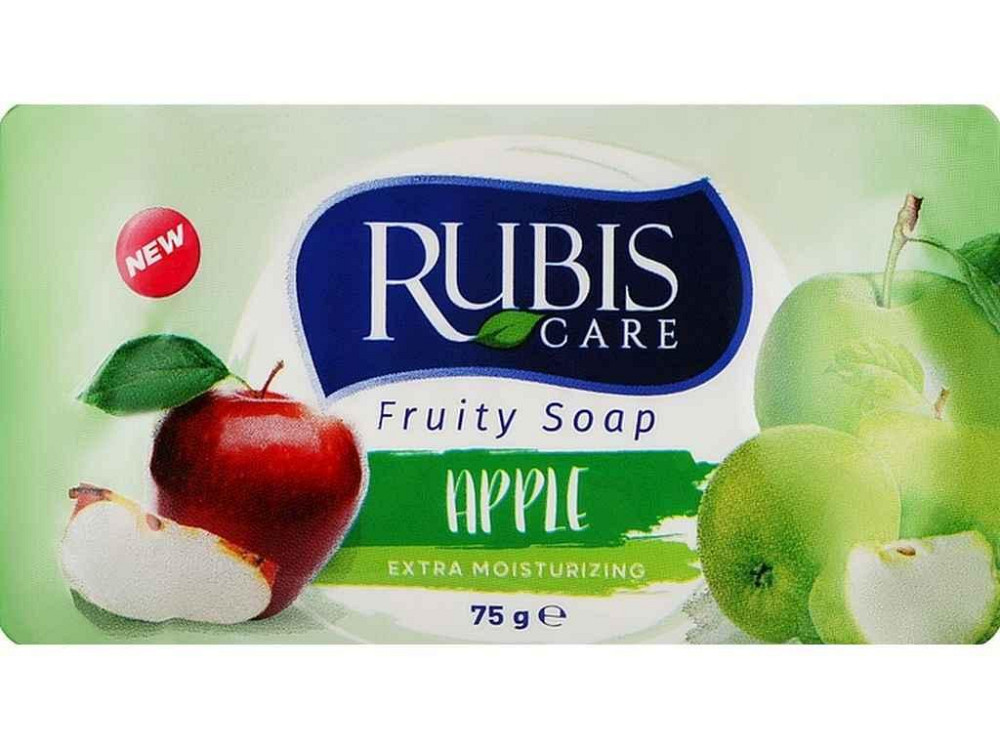 Мыло туалетное 75г Яблоко Apple ТМ RUBIS Киев - изображение 1