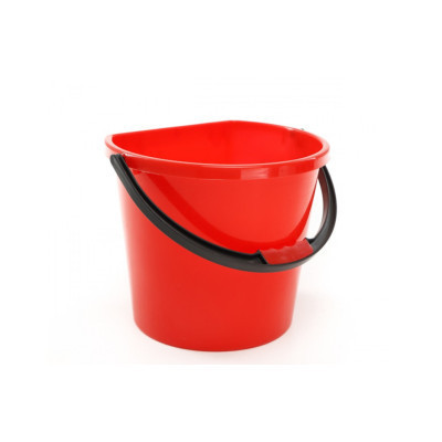 Ведро хозяйственное Ламела Пристенное Красное 12 л (лмл 648/червоний) Винница - изображение 1