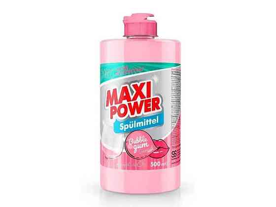 Засіб для миття посуду 500мл Бабл Гам (push-pull) ТМ MAXI POWER   Solmir Київ