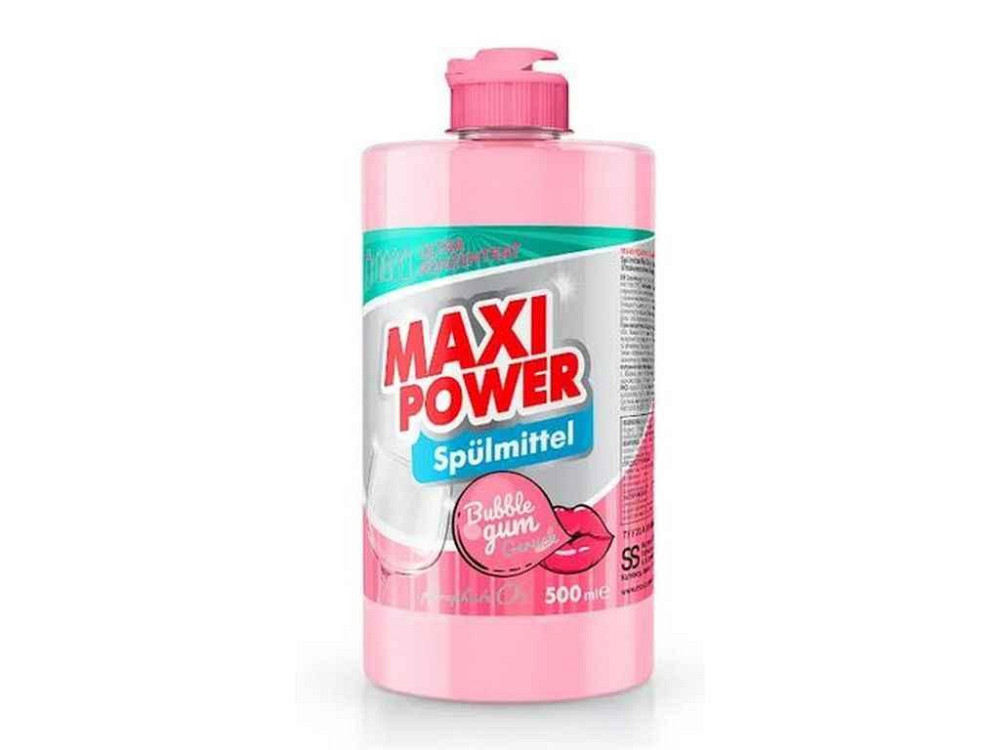 Засіб для миття посуду 500мл Бабл Гам (push-pull) ТМ MAXI POWER   Solmir Київ - фото 1