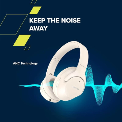 Навушники Canyon OnRiff 10 ANC Bluetooth Beige (CNS-CBTHS10BG) Вінниця - фото 4