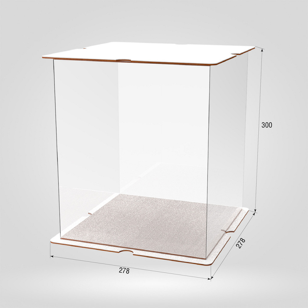 Коробка для тортів, квітів та подарунків EKOSTAR 250х250х300 Київ - фото 2