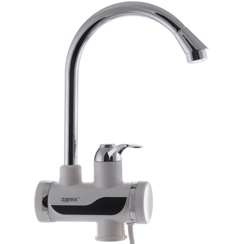 Проточний водонагрівач Zerix ELW02-EP 3.3 кВт з УЗВ та індикатором температури (ZX2749) Чернівці - фото 1