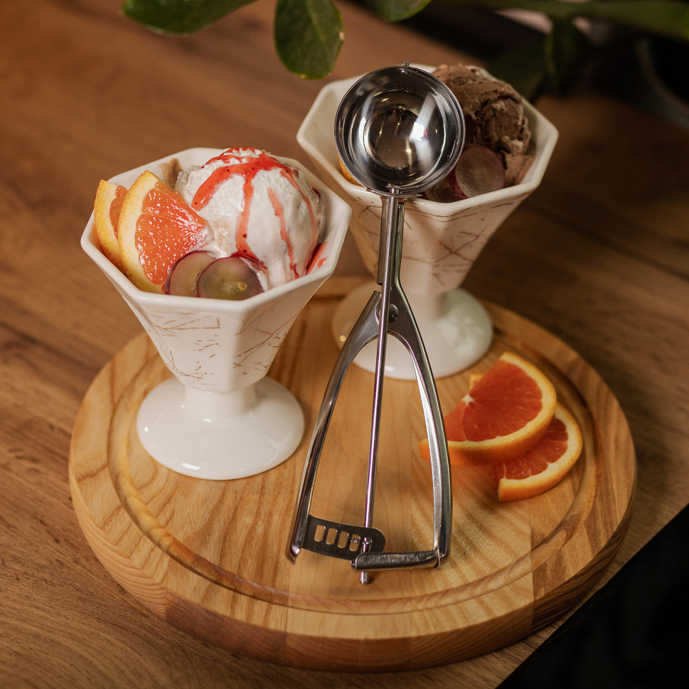 Zhongjing Кругла ложка для морозива 23×6,5 см з нержавіючої сталі HP-19-20-7.2x23CM Коломия - фото 7