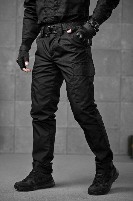 Тактические штаны рипстоп pyramid полиция черный ВТ5058 Одесса - изображение 2