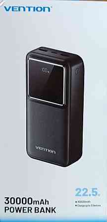 Vention 22,5 Вт Power Bank 30000 мАч PD3.0. Київ