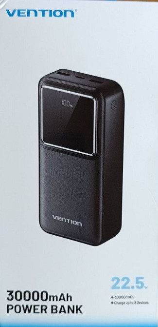 Vention 22,5 Вт Power Bank 30000 мАч PD3.0. Киев - изображение 1