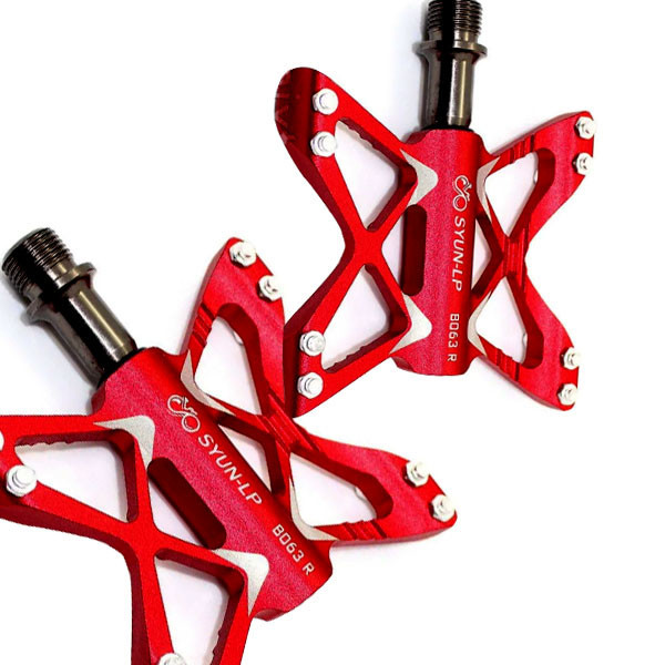 Велосипедні педалі на промислових підшипниках Feel Fit червоні Бровари - фото 2
