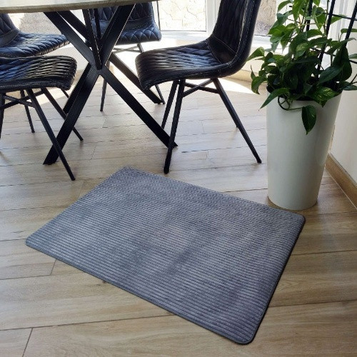 Килим універсальний для підлоги ТМ Dariana Фібра 60*90см сірий Житомир - фото 9