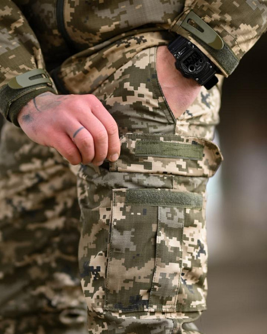 Чоловічі штани джогери бандит піксель літо гумка саржа легкі та міцні Одеса - фото 12