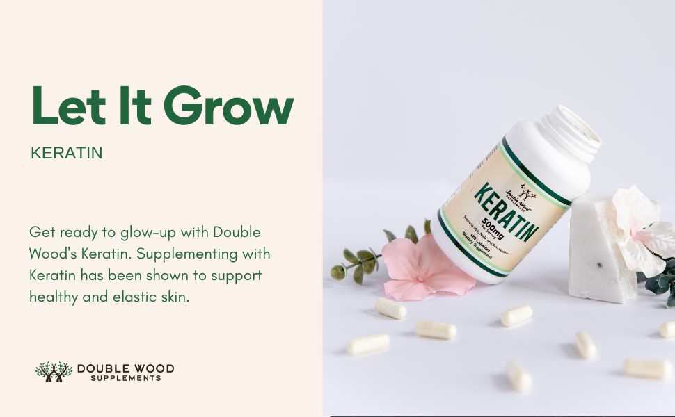 Кератин Double Wood Keratin 500 mg (на 2 капсули), 120capsules Луцк - изображение 4