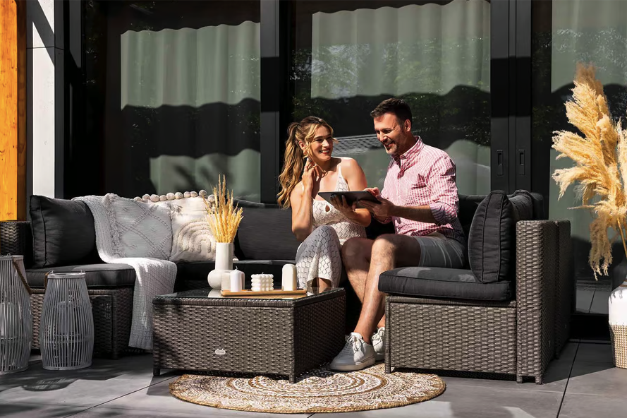 Комплект садових меблів Di Volio Torino Сірий/Графітовий Киев - изображение 4