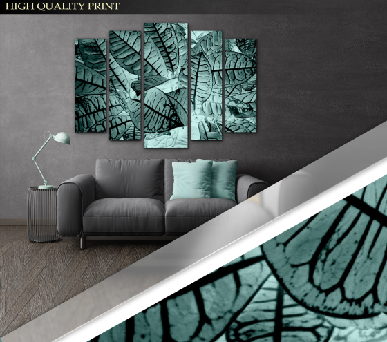 Модульна картина Листя Art-294_5 ( 80х118см ) Київ