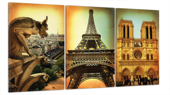 Модульна картина Архітектура Париж Art-30_B3 Київ