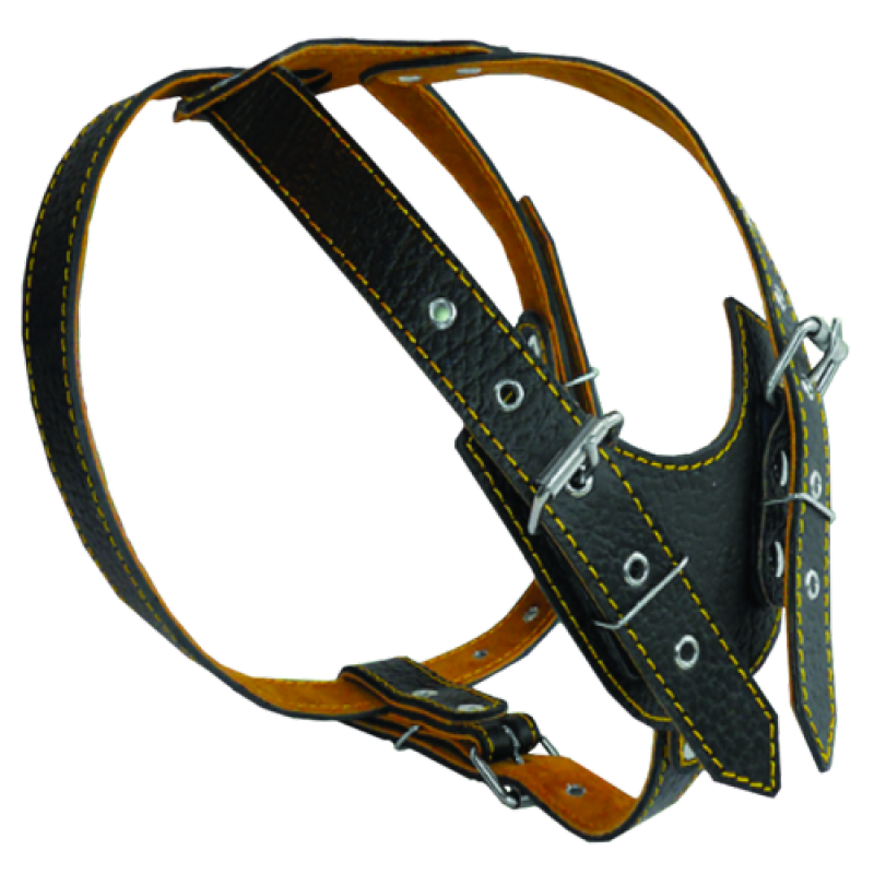 Шлея 847 35мм "КЛАСИК" шкіряна подвійна Вінниця - фото 1