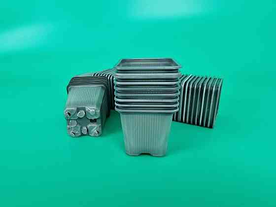 Стакан для розсади 180 мл квадратний з отворами (6/6) * (4,7/4,7) h65 (60 шт) Харків