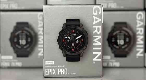 СМАРТ - Часы: Garmin Epix Pro Sapphire 47mm. Carbon Grey DLC Titanium w. BB Киев