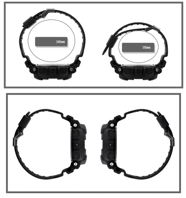 Мужские наручные спортивные часы Skmei 1583 (Черный с черным) Киев - изображение 9