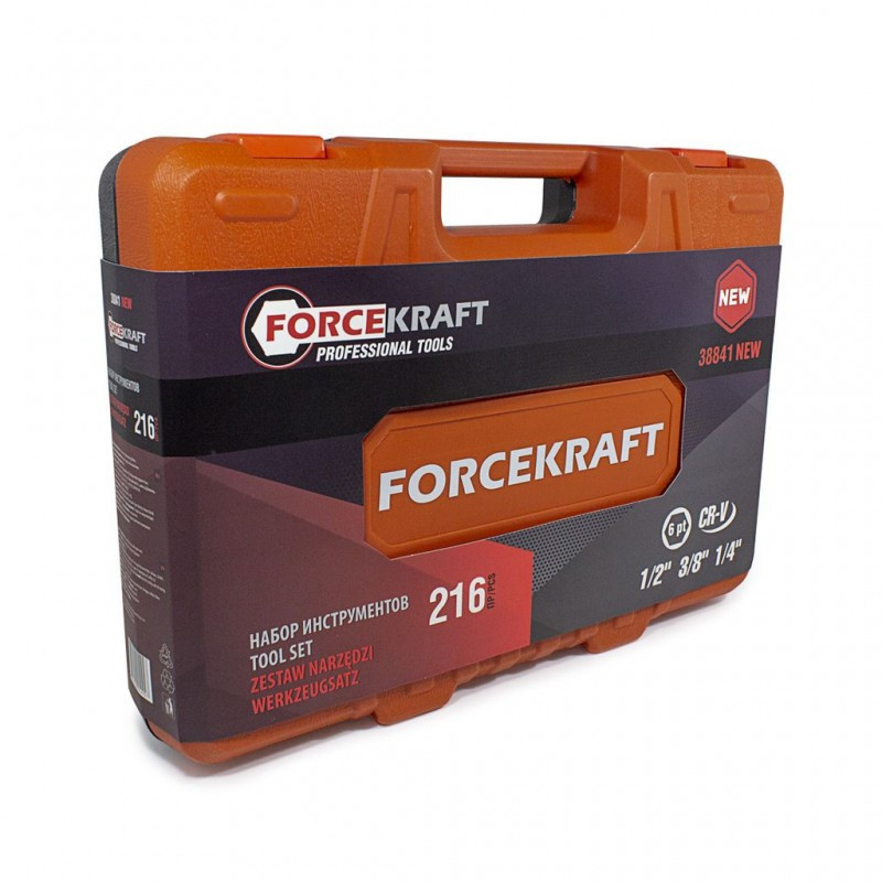 Набор инструментов 216 предметов 1/4''3/8''1/2''(6гр.)(4-32мм) FORCEKRAFT FK-38841 Одесса - изображение 8
