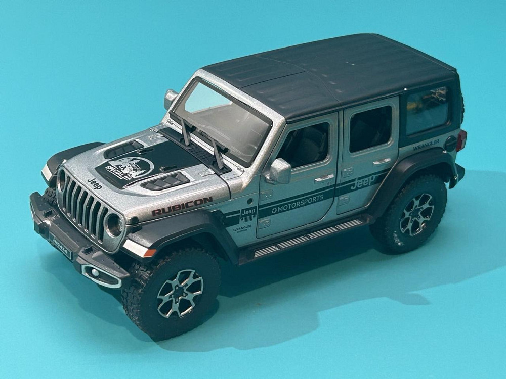 Машина Автосвіт Jeep vlanger інерційна відчиняються двері капот багажник 21см Сіра (AP-1979) Чернігів - фото 1