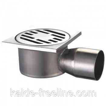 Душевой трап из нержавеющей стали MIXXUS DRAIN-02-10x10-90; SUS304 100x100мм, угловой отвод Харьков