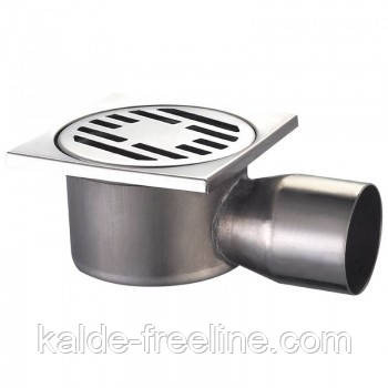 Душовий трап з нержавіючої сталі MIXXUS DRAIN-02-10x10-90; SUS304 100x100мм, кутовий відвід Харків - фото 1