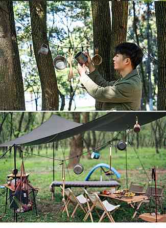 Мотузка Naturehike NH19PJ040 430мм, темно-сірий Київ