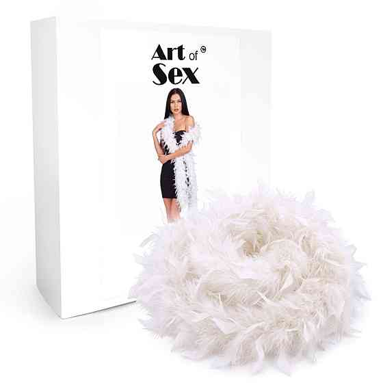 Боа з пір’я Art of Sex, довжина 2 метри, колір білий Sex Aura Київ