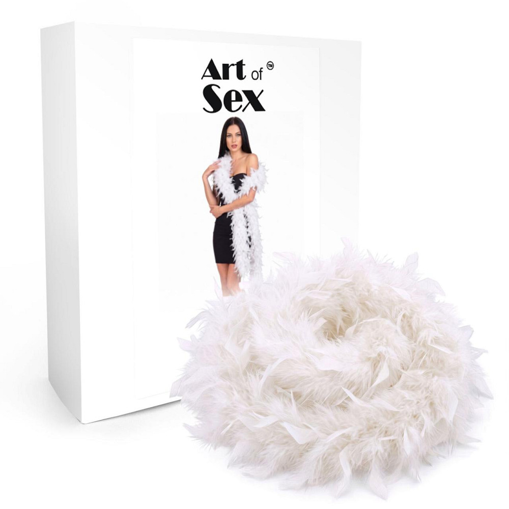 Боа з пір’я Art of Sex, довжина 2 метри, колір білий Sex Aura Київ - фото 2