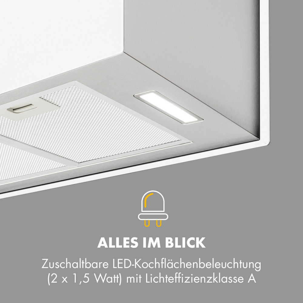 Люстра XL островная вытяжка 90 см циркулирующий воздух 590 м³/ч LED сенсорный белый белый (Германия, читать Ровно - изображение 7