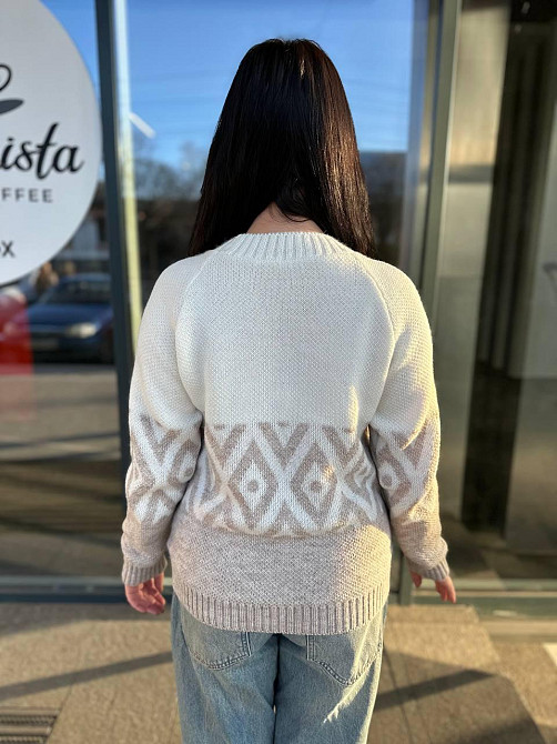 Жіночий модний светр орнамент 42-56р Київ - фото 9