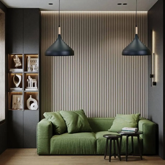 Уцінка Підвісний світильник Loft E27, металевий чорний, Ø20 см, ретро стельова люстра для кухні, бару, кафе Київ