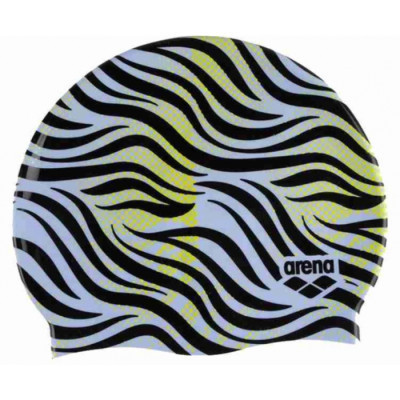 Шапка для плавания Arena Print 2 1E368-268 мультиколор Уні OSFM (3468337191704) Винница - изображение 1