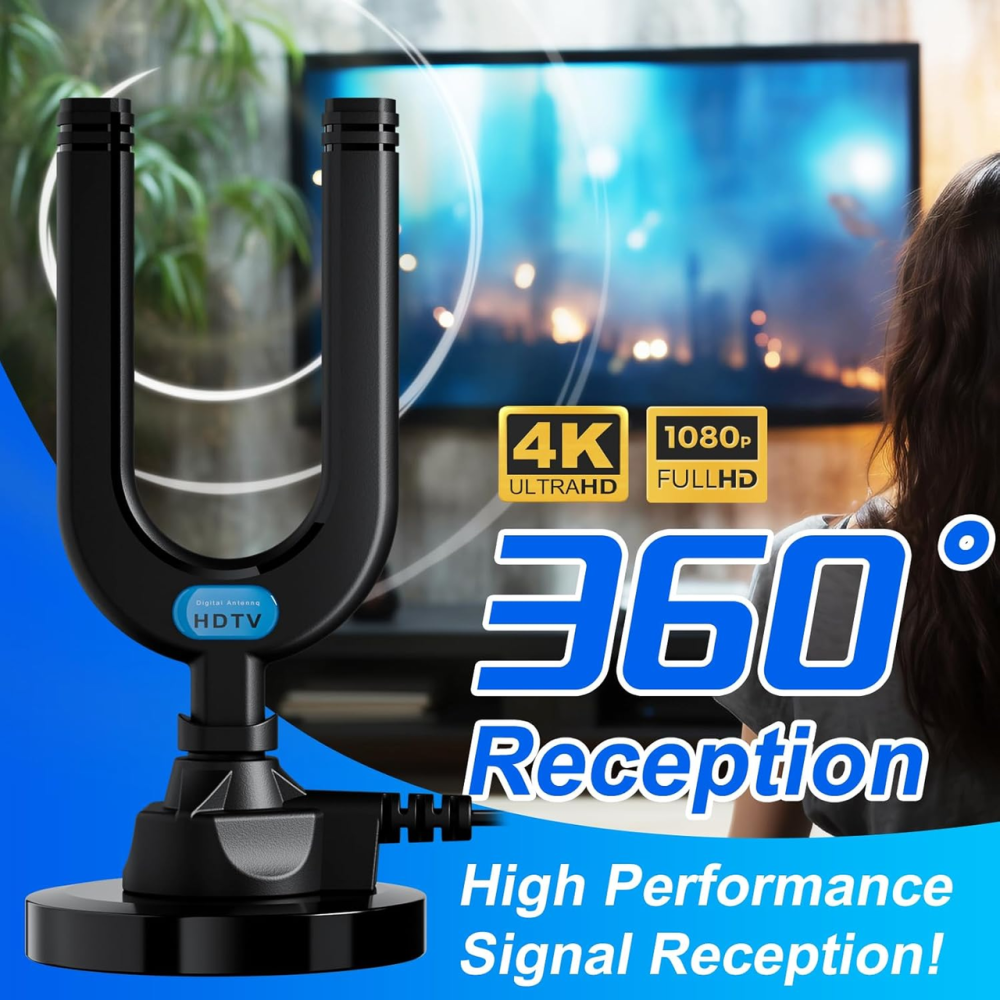 Телевизионная антенна Diswee SY-160T-U Smart TV с усилителем сигнала 4K 1080P для Smart TV с усилителем сигнала, внешняя антенна Киев - изображение 3