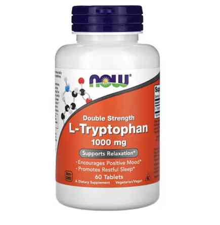 L-триптофан NOW L-TRYPTOPHAN 1000MG 60 TABS Луцьк