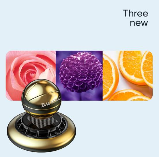 Ароматизатор автомобільний М'яч B4 на сонячній батареї Київ