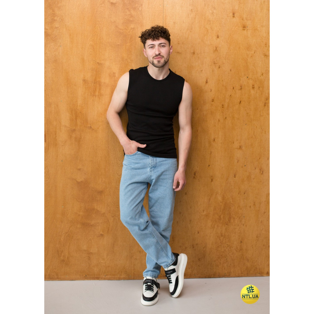 Безрукавка чоловіча 100% - бавовна Наталюкс 21-1201 Черный, S, M, L, XL, XXL, 3XL Киев - изображение 1