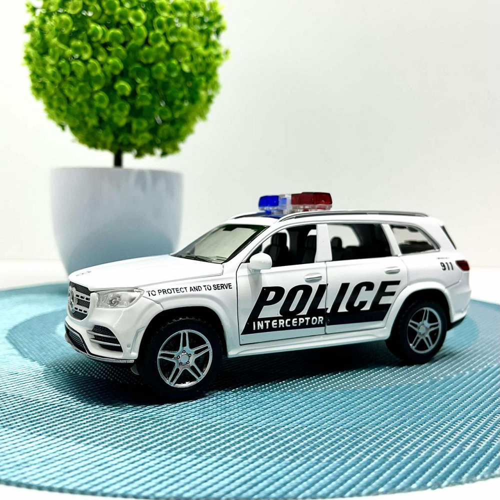 Машина Автосвіт Mercedes gls інерційна відчиняються двері 16.5 см Біла (AP-1957) Чернигов - изображение 1