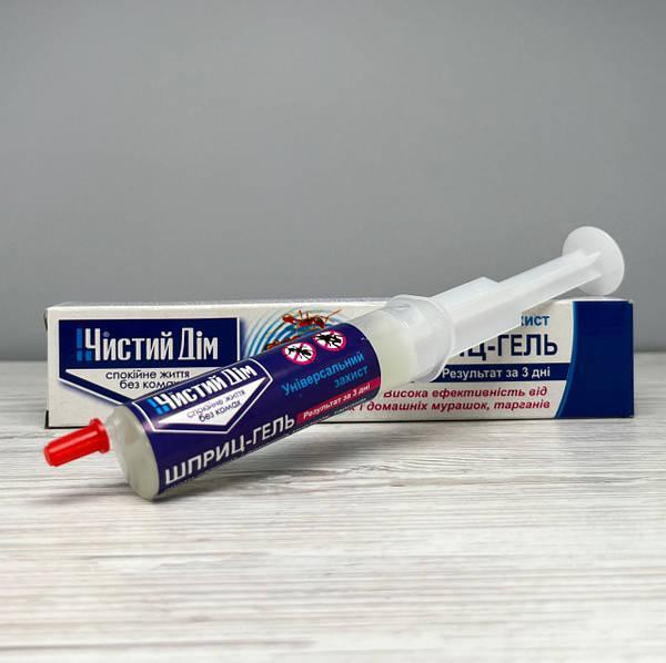 Гель-шприц от тараканов и муравьев Чистый дом 20мл Харьков - изображение 1
