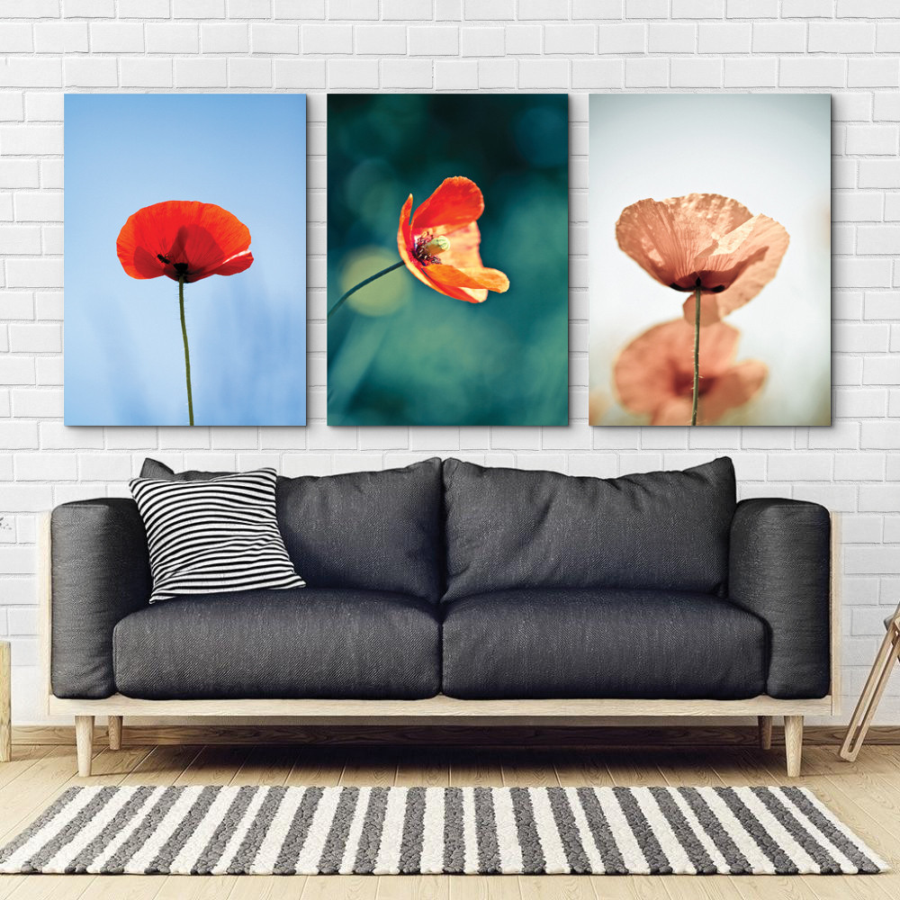 Модульна картина Квіти Маки Art-26_B3 Київ - фото 2