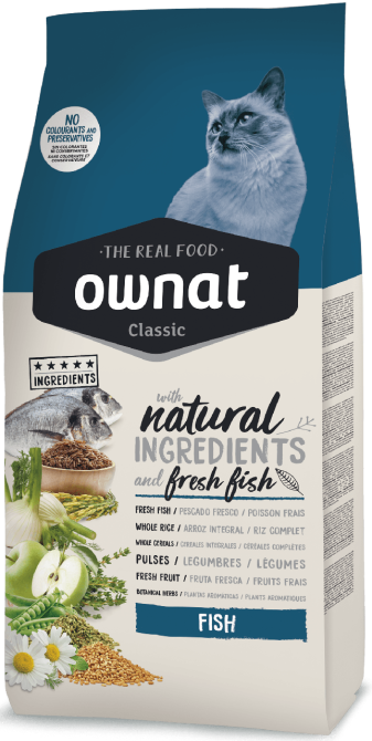 Сухий корм Овнат Ownat Classic Fish (Cat) для дорослих кішок з рибою 1.5 кг Вінниця - фото 1