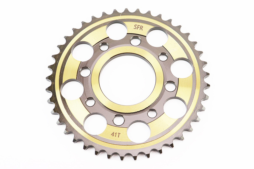 Зірка задня WY125 - 428-41Т - d=58; 4отв.*90mm "гартована" (ZS125J спиці) Київ - фото 1