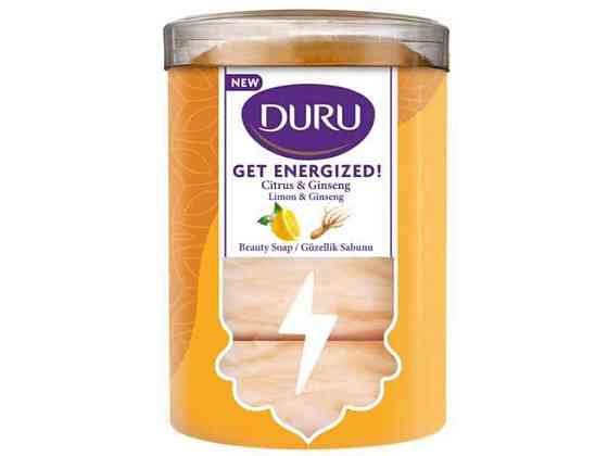 Мило 4шт 90г Get Energized женьшень та лимон ТМ DURU Киев